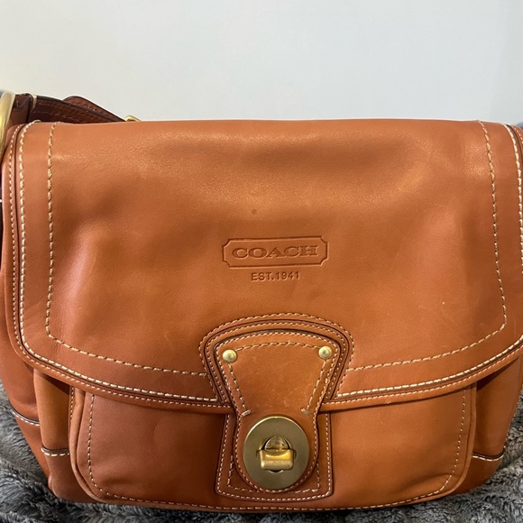 Coach Handbags - New Coach Legacy Leather Flap Tote!!